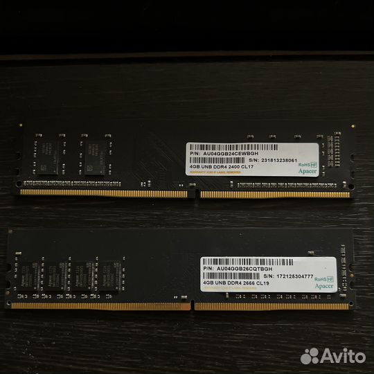 Оперативная память ddr4 2x4gb 2666