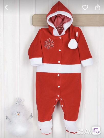 Костюм новогодний Санта, дед мороз