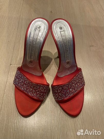 Шлепки на шпильке Gianmarco Lorenzi оригинал 100%