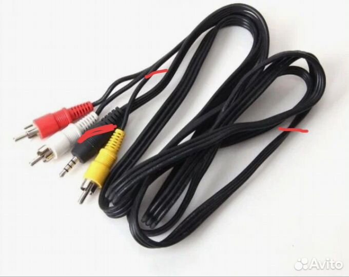 Aux кабель 3 тюльпана+Джек 1,2м 3RCA-AUX