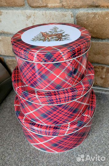 Новый набор баночек-шкатулок металлических