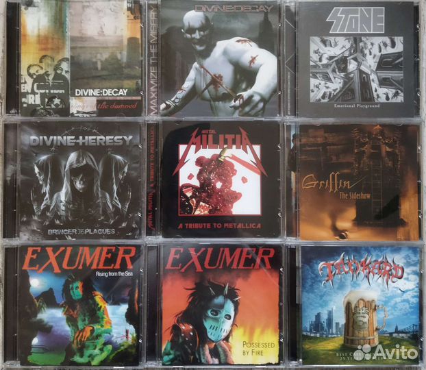 CD диски. Рок, металл зарубежный