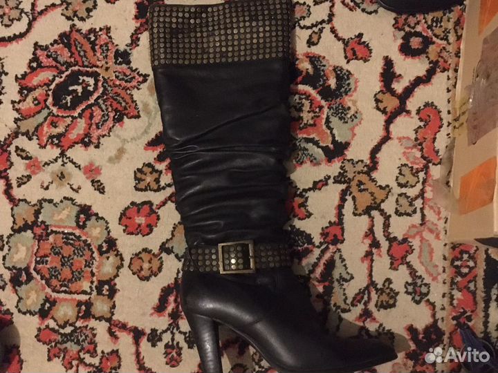 Сапоги кожа италия 38 размер