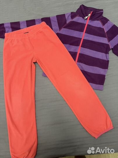 Флисовый костюм, поддева lassie, 128см