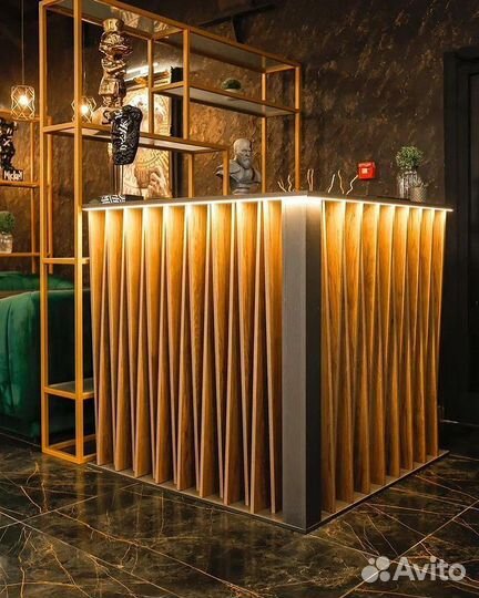 Ресепшн с подсветкой Бесплатный монтаж