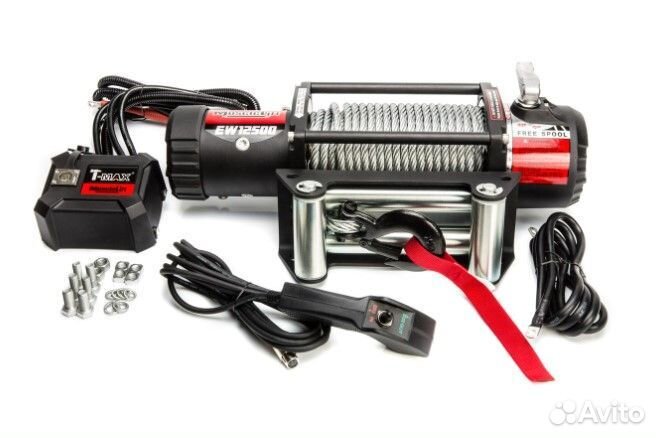 Лебедка авто T-Max EW12500/5669кг MuscleLift cталь