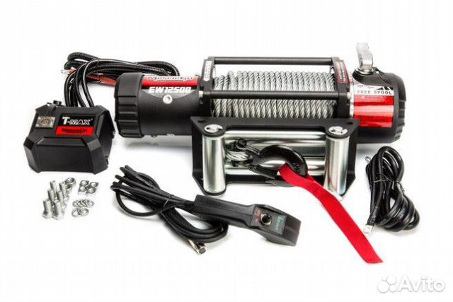 Лебедка авто T-Max EW12500/5669кг MuscleLift cталь