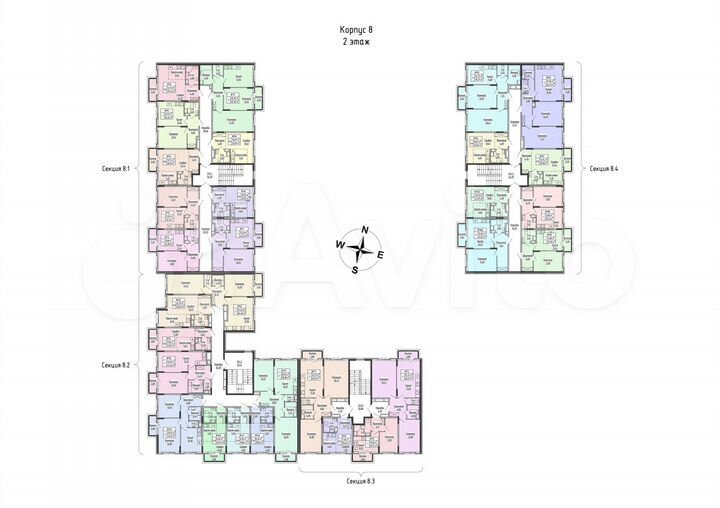 2-к. квартира, 59 м², 2/4 эт.