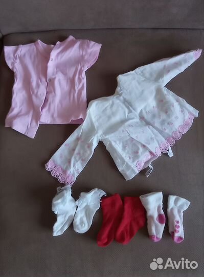 Цена за все вещи. Вещи для новорожденной девочки