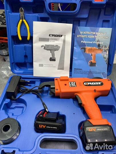 Аккум. пистолет для вязки арматуры grost RT508