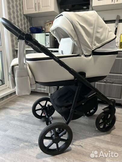 Коляска 2 в 1 indigo эко кожа