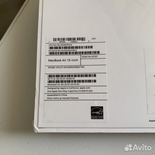 Новый Apple MacBook Air M1 256 space gray