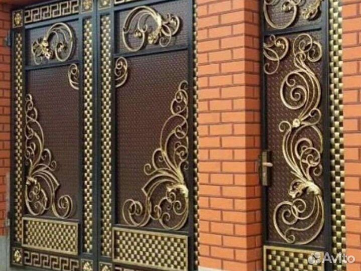 Ворота кованые