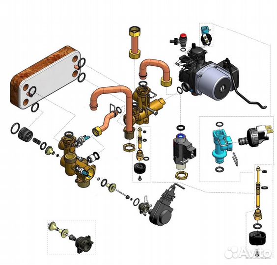 Теплообменник Битермически Ferroli