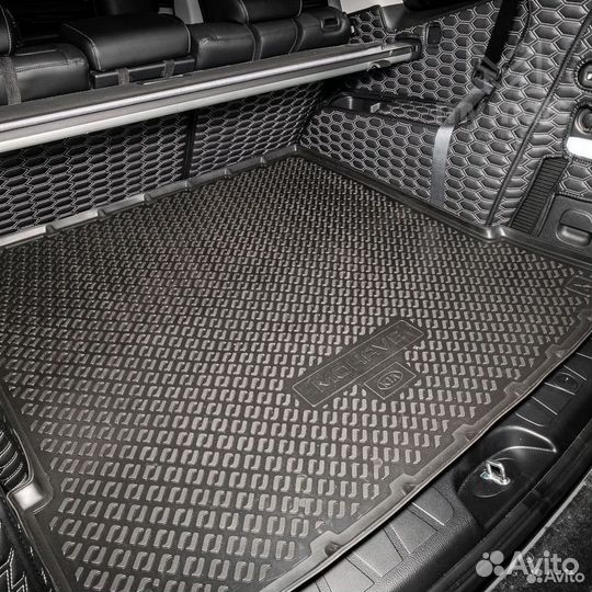 3D коврики из экокожи для Kia