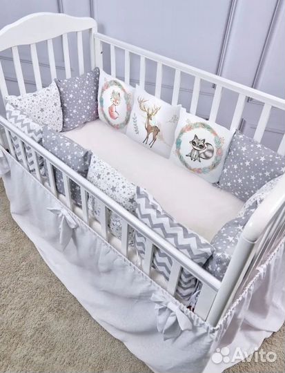 Бортики в детскую кроватку новые