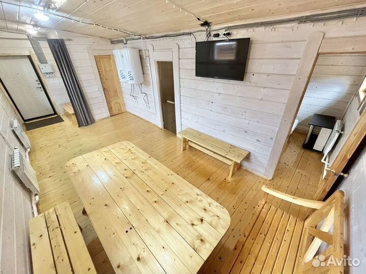 Русская баня с беседкой