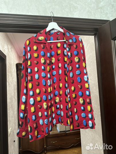 Винтажная Рубашка италия шелк