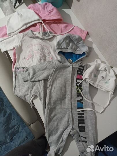 Пакет вещей на девочку 0-3 месяца