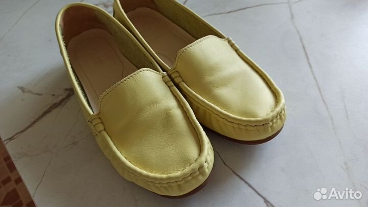 Мокасины женские размер 38 натуральная кожа