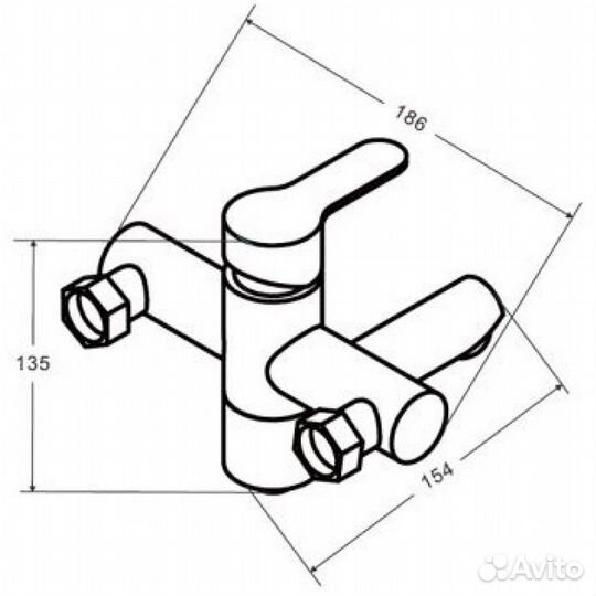 Osgard 12323 Смеситель для ванны