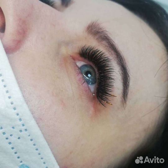 Наращивание ресниц. 1 час. Мега объем