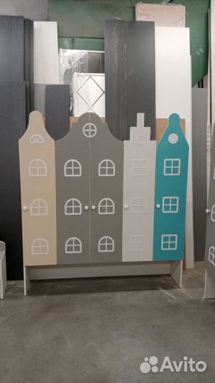 Шкафы в раздевалку детского сада. Шкаф детский