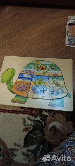 Деревянные пазлы для детей от 2х лет