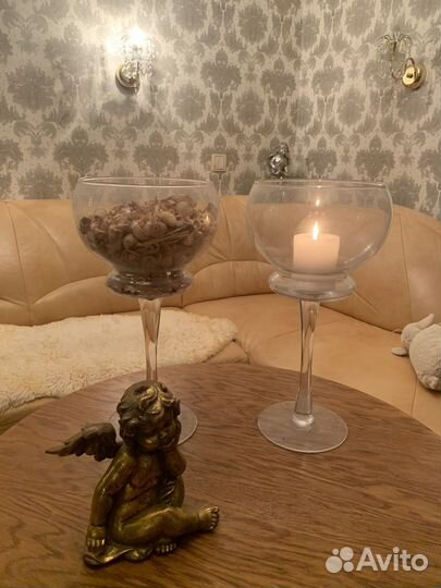 Подсвечик - стекло (авторская работа) Польша