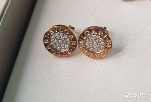Серьги пуссеты Bvlgari
