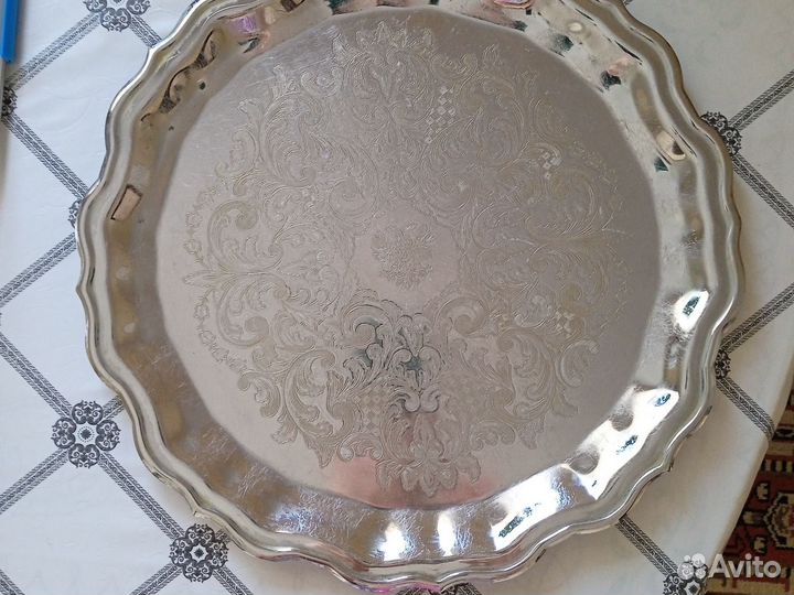 Поднос металлический. Кальчугино