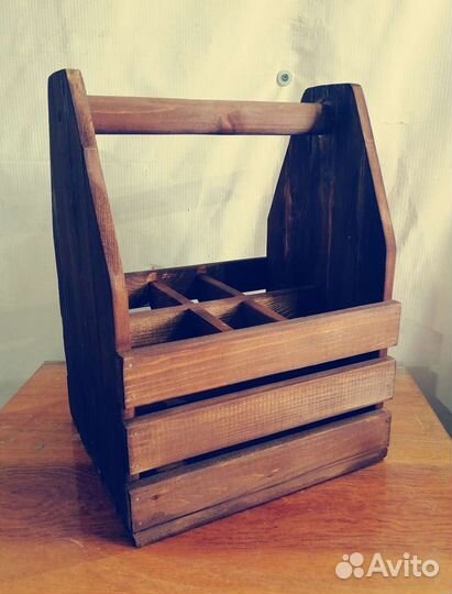 Переноска из дерева, ящик деревянный