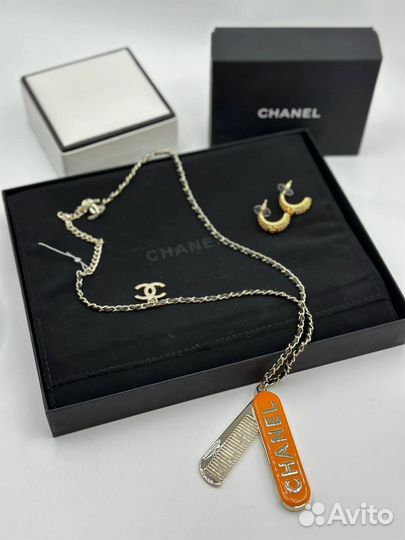 Серьги,браслет,кулон,брошь Chanel