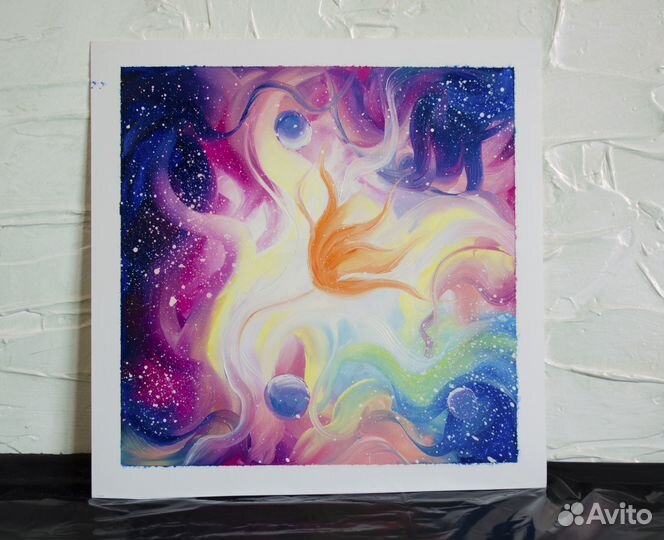 Картина маслом Горный пейзаж 20х25 см