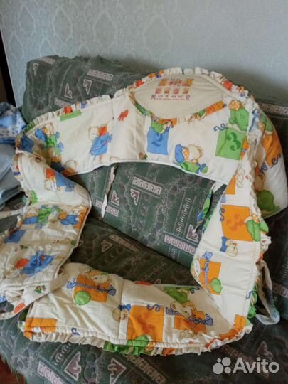 Бортики в детскую кроватку, цельнокройный