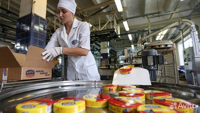 Упаковщик на завод сыров (Вахта)