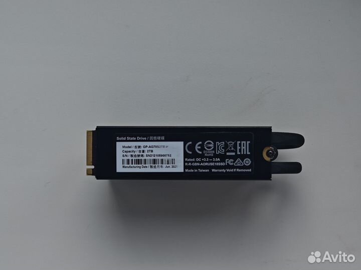 SSD 2тб aorus Gen4 7000s Prem
