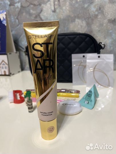 Набор косметики пакетом бу с косметичкой