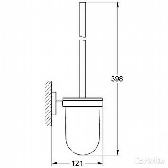 Ершик для унитаза Grohe Essentials 40374001 Хром