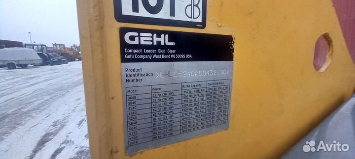 Мини-погрузчик Gehl 5240E, 2011