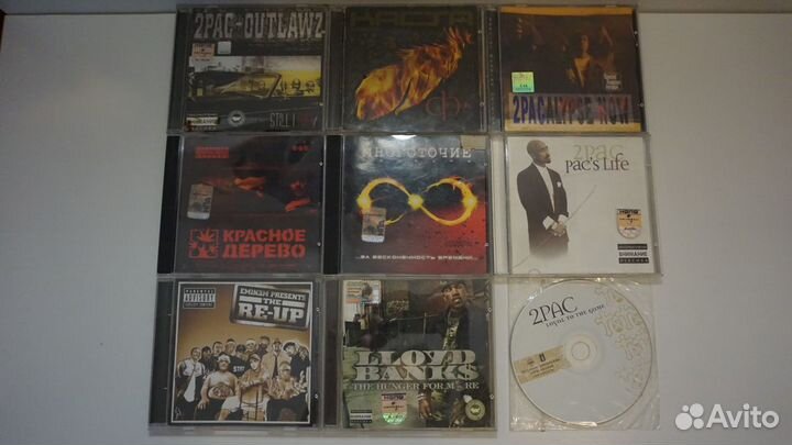 CD диски музыка лицензии 2pac eminem каста