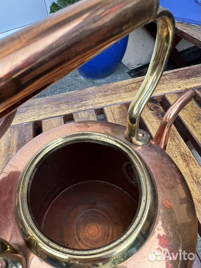 Винтажный английский Медный чайник