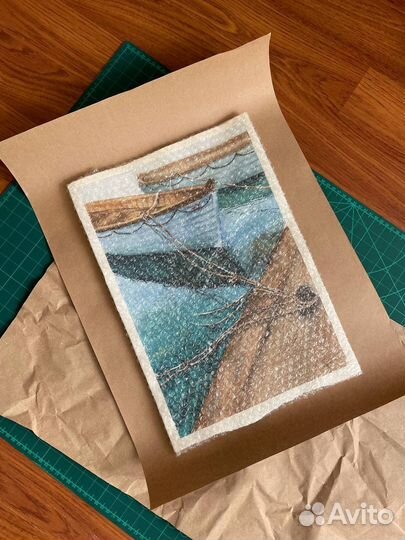 Картина акварель пейзаж