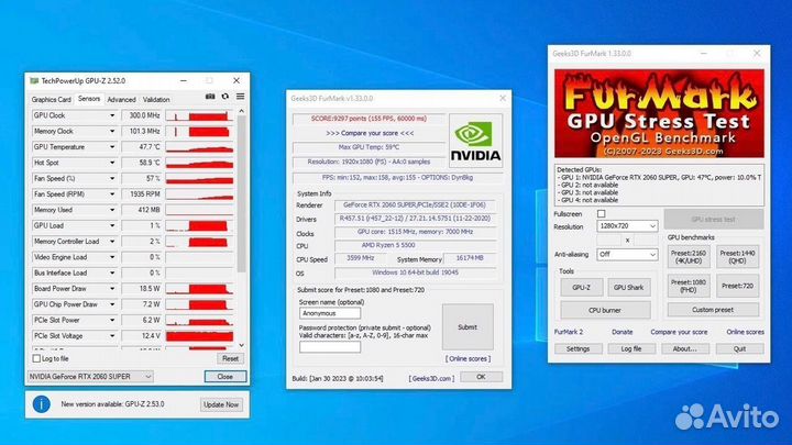 Игровой пк GeForce RTX 2060 Super + Ryzen 5 5500