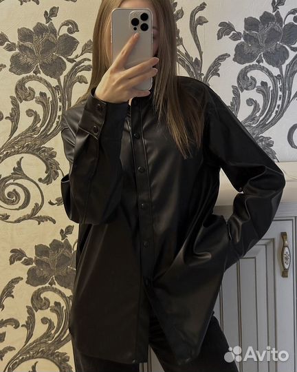Кожаная рубашка