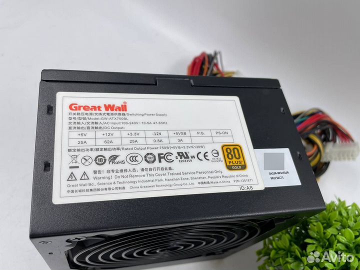 Блоки питания 750W Great wall Model GW-ATX750