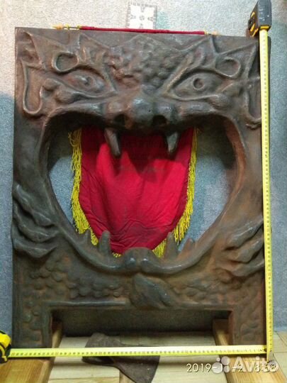 Камин чугунный портал