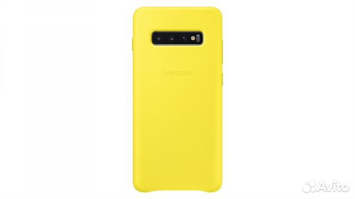 Чехол для Samsung S10 Plus Leather Cover. Оригинал