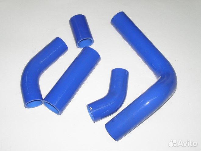 Патрубок радиат. /Г-3302 дв. 402/ (5 шт) силикон