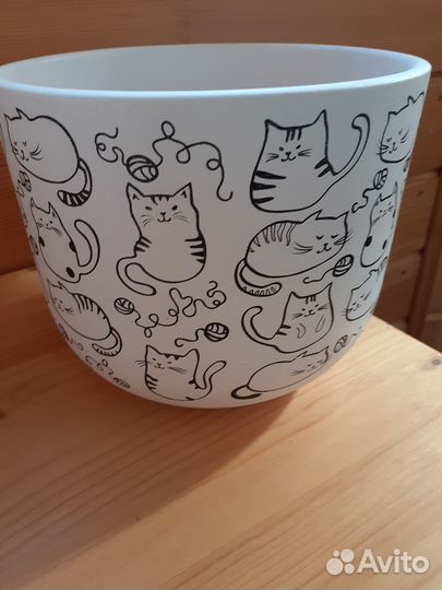 Кашпо для цветов керамика IKEA Rundmynta